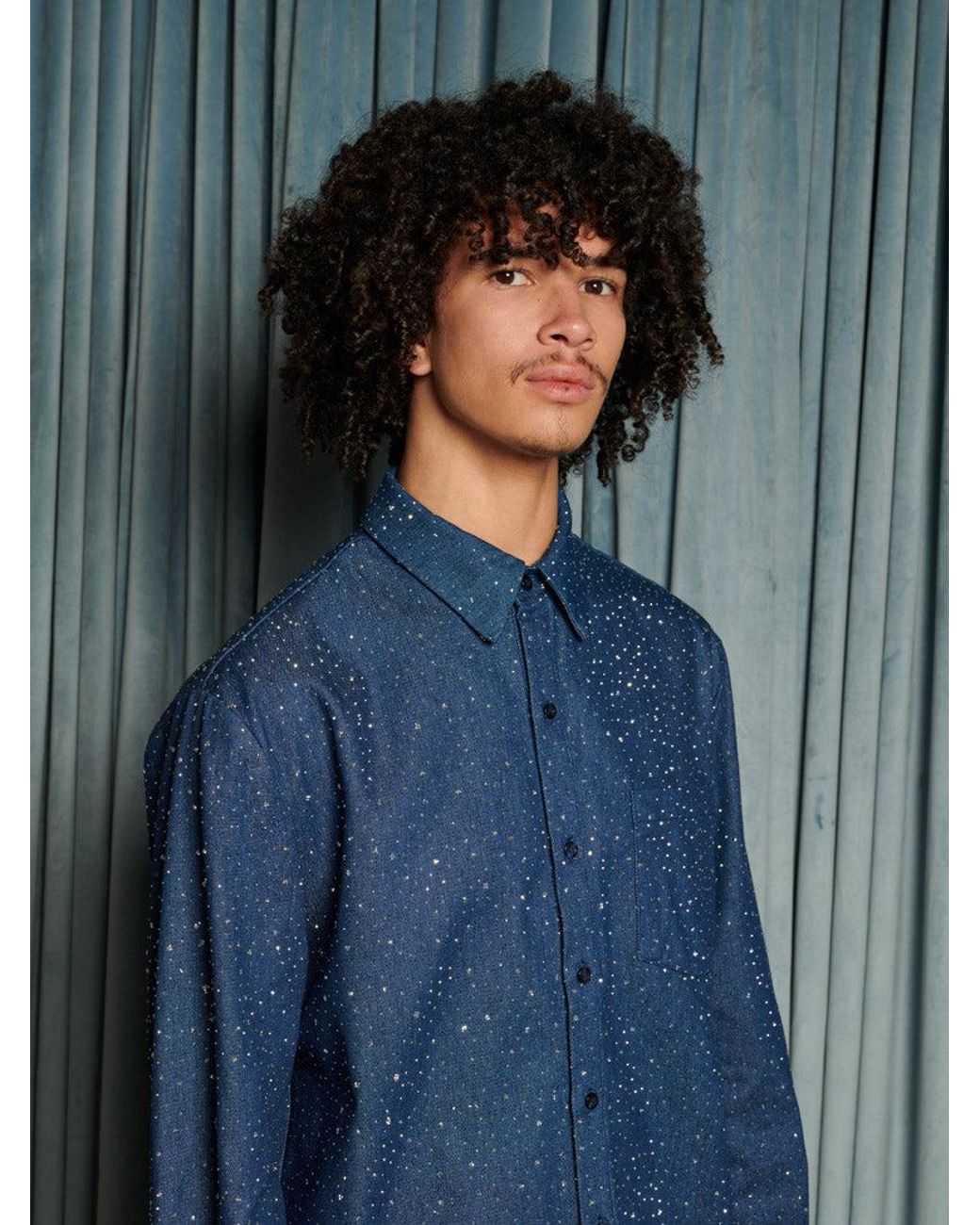 Sister Jane Blue Daze Embellished Denim Shirt