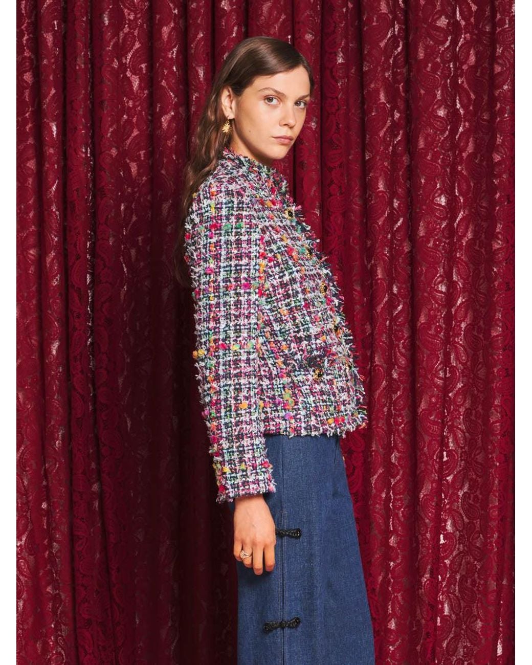 Sister Jane Red Ara Tweed Jacket