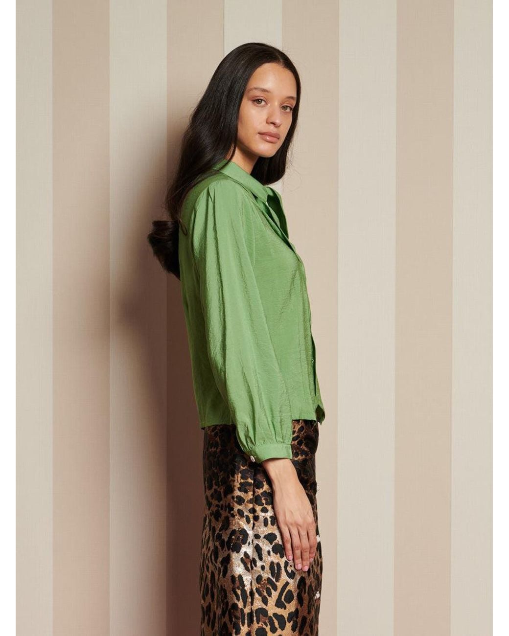 Sister Jane Green Paper Pleat Blouse