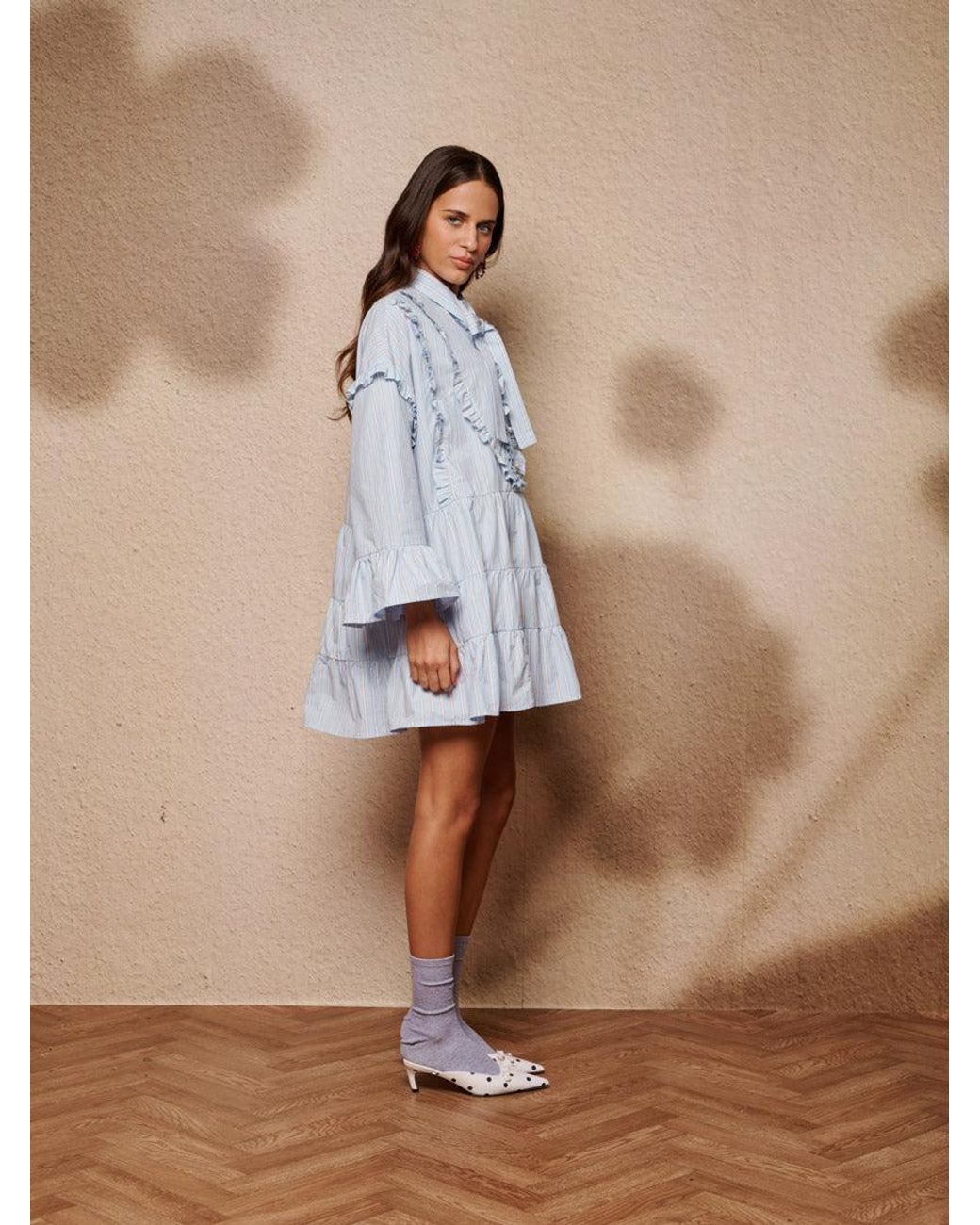 Sister Jane Blue Dawn Stripe Mini Dress