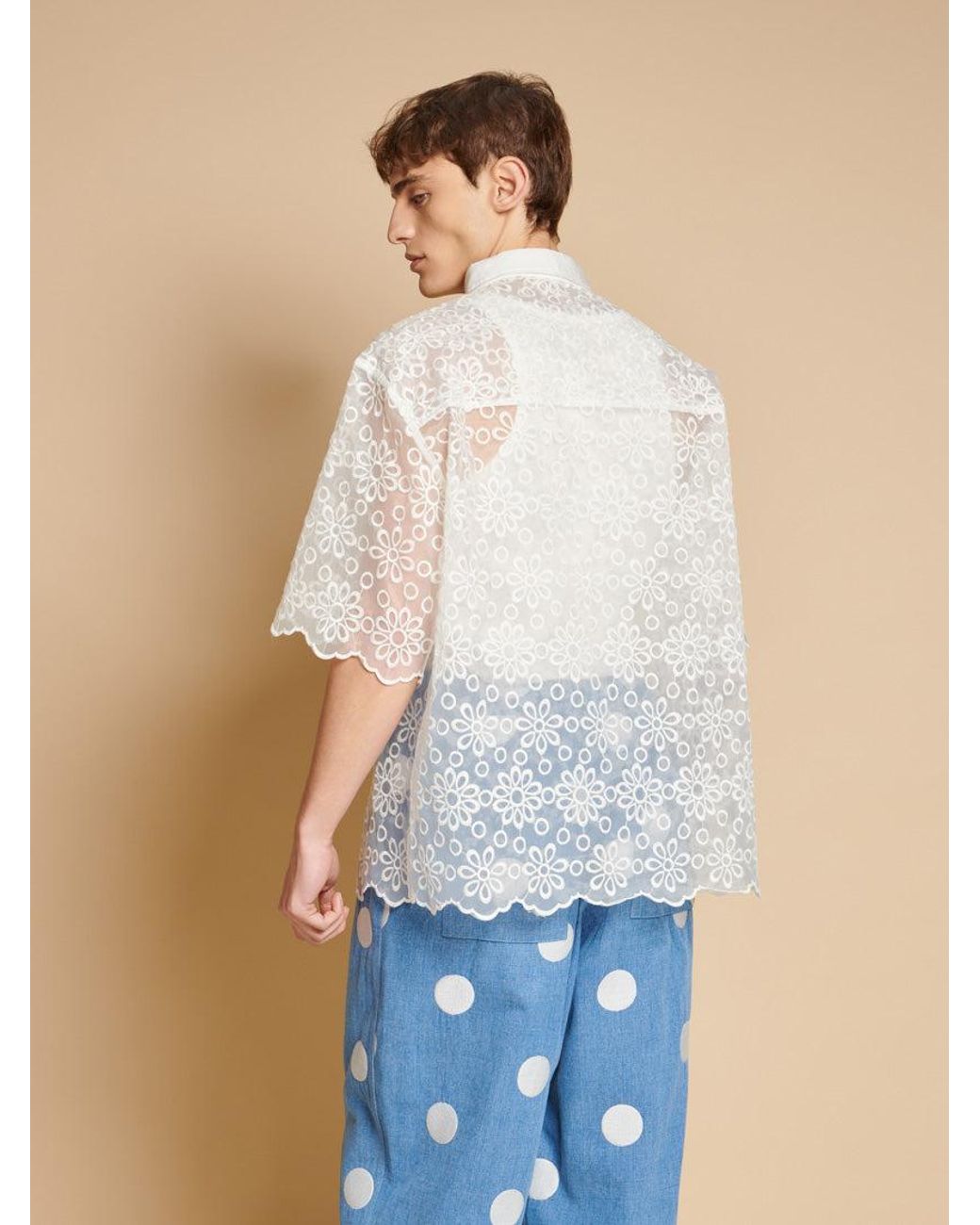 Sister Jane Blue Walter Embroidered Polo Top