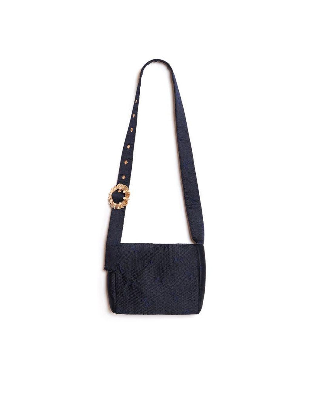 Sister Jane Gray Buoy Jacquard Crossbody Bag
