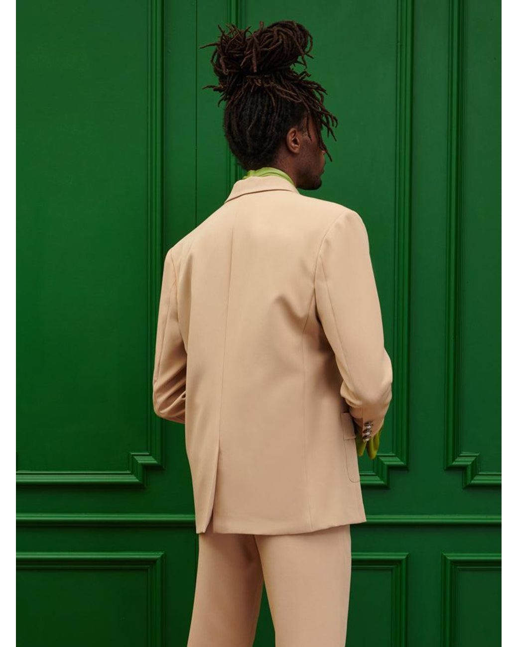 Sister Jane Green Harlow Crepe Double Breasted Blazer