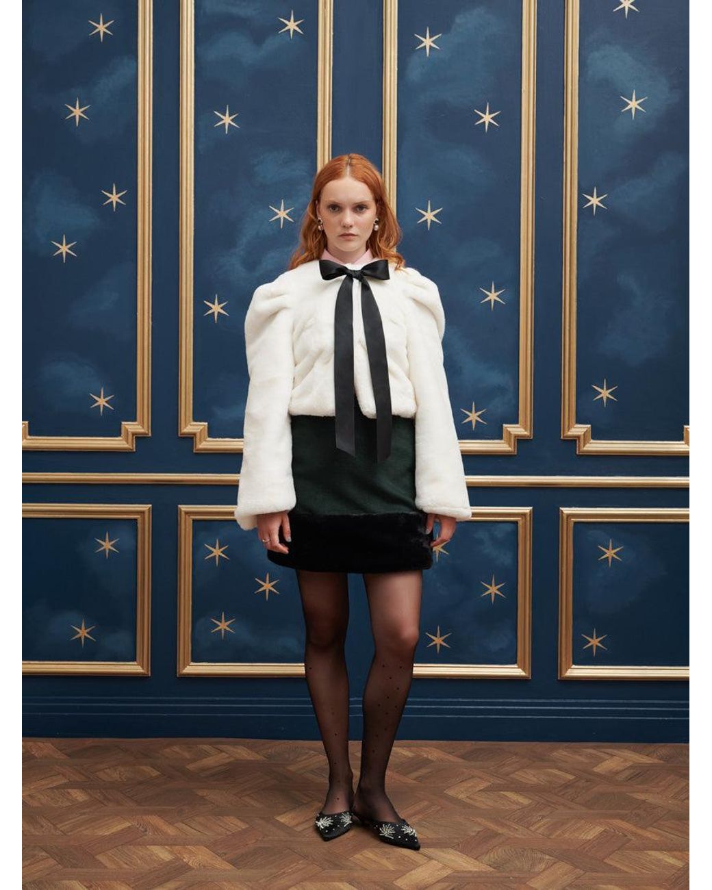 Sister Jane Blue Fantasia Bow Jacket