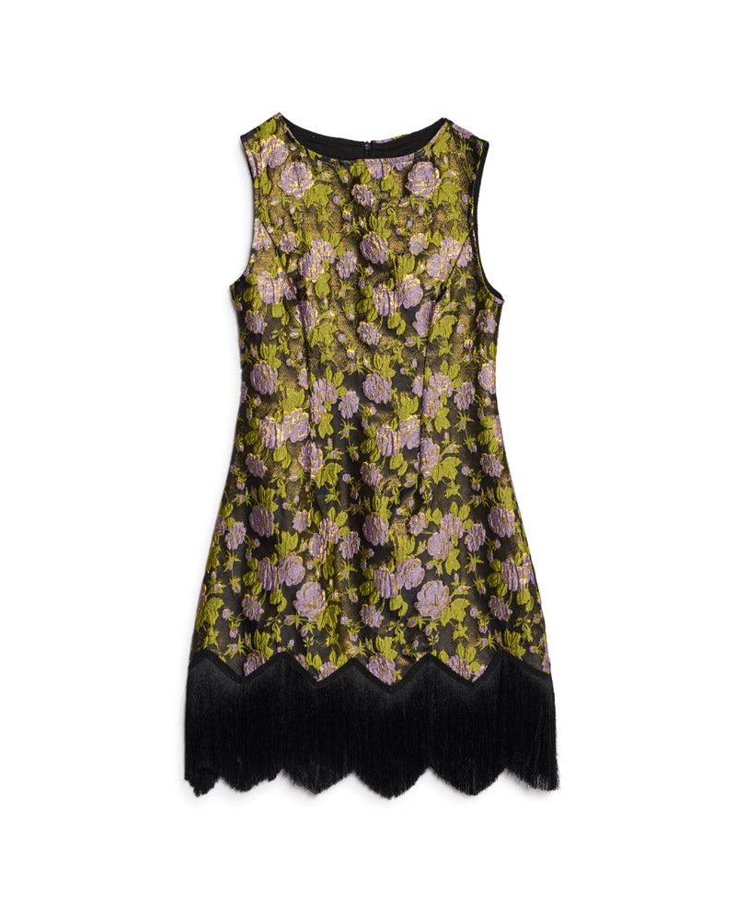 Sister Jane Purple Alexis Jacquard Mini Dress