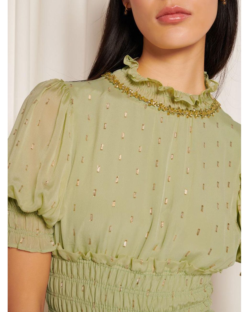 Sister Jane Natural Peridot Maxi Dress