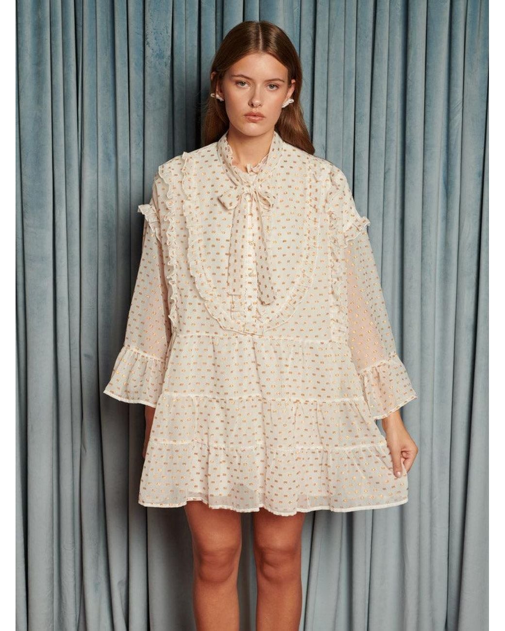 Sister Jane Natural Fanciful Mini Dress