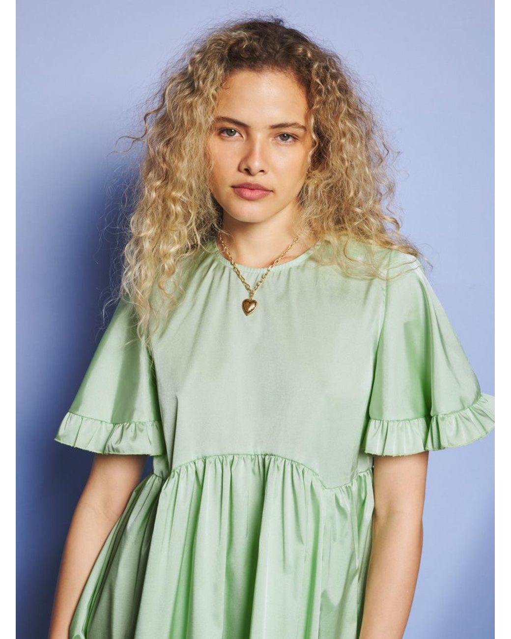 Sister Jane Blue Evergreens Mini Dress