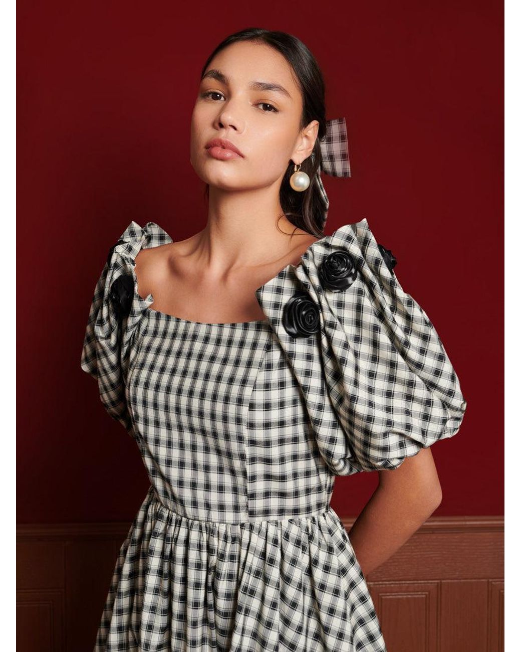 Sister Jane Red Dream Thelma Check Mini Dress