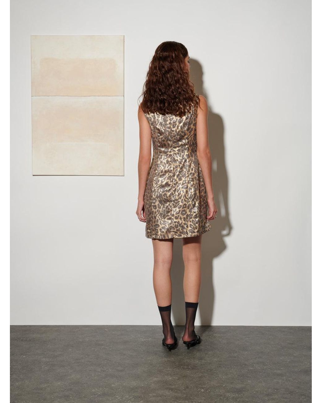 Sister Jane Brown Ghospell Pamela Leopard Mini Dress