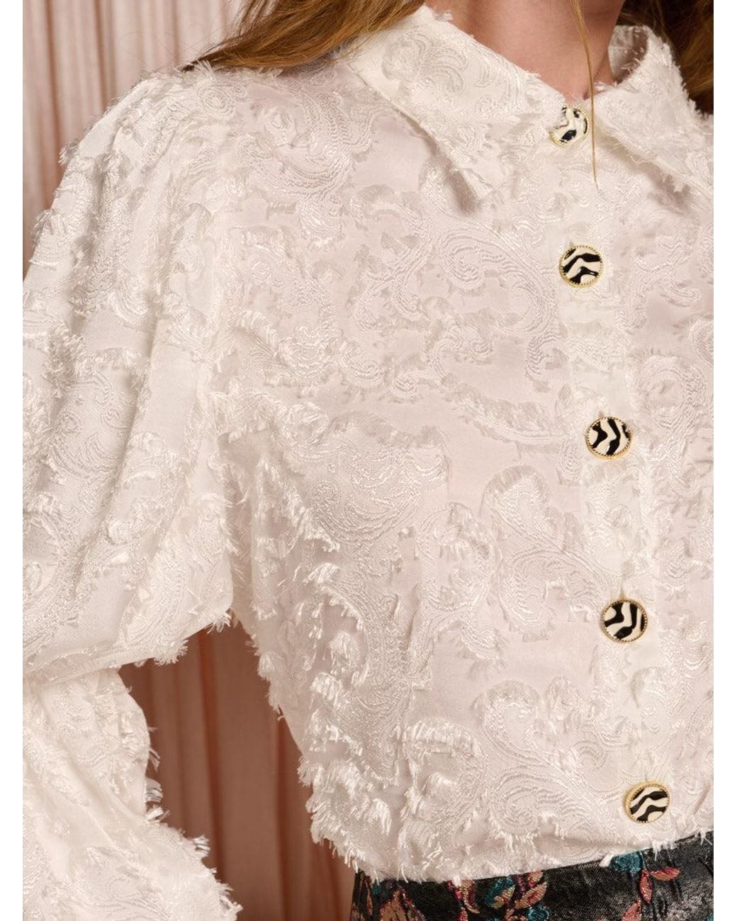 Sister Jane Brown Dream Starlet Textured Blouse
