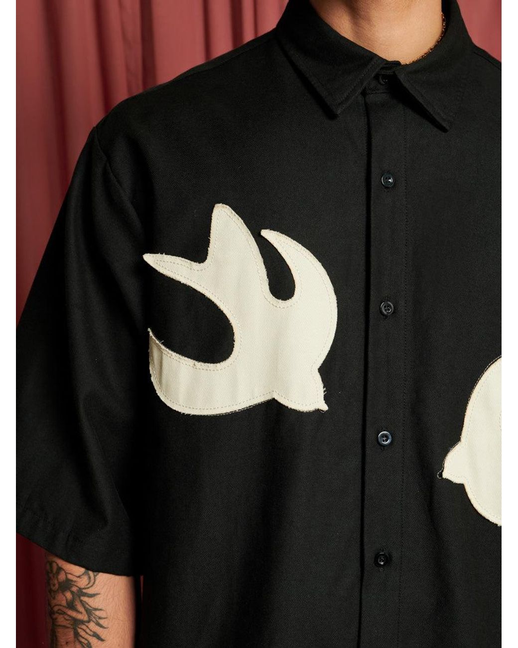 Sister Jane Red Cameron Bird Shirt
