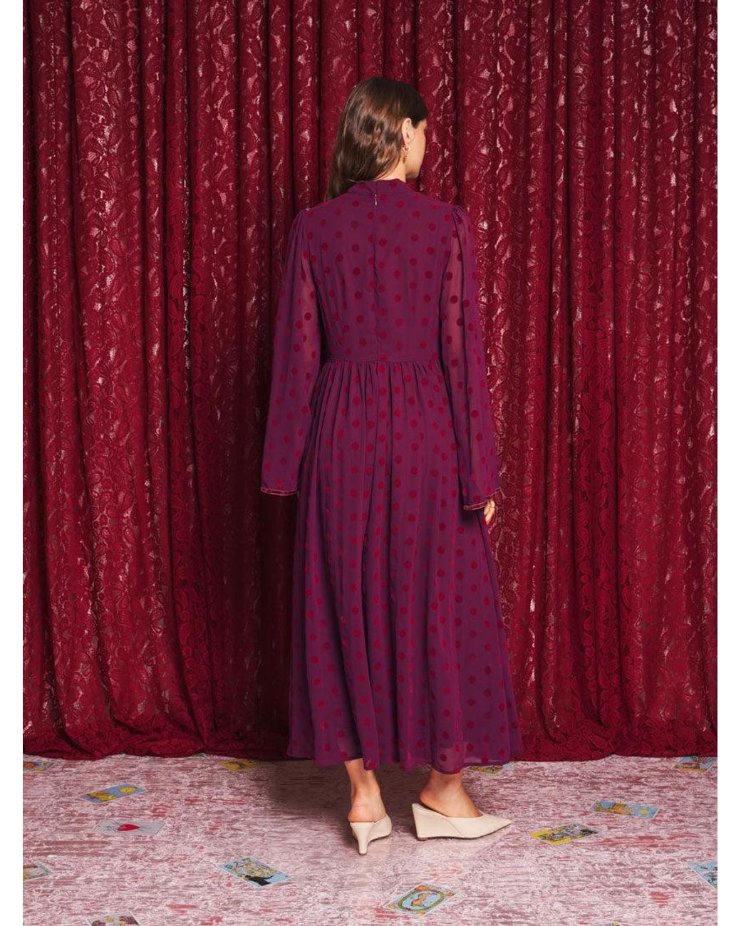 Sister Jane Red Destiny Spot Maxi Dress