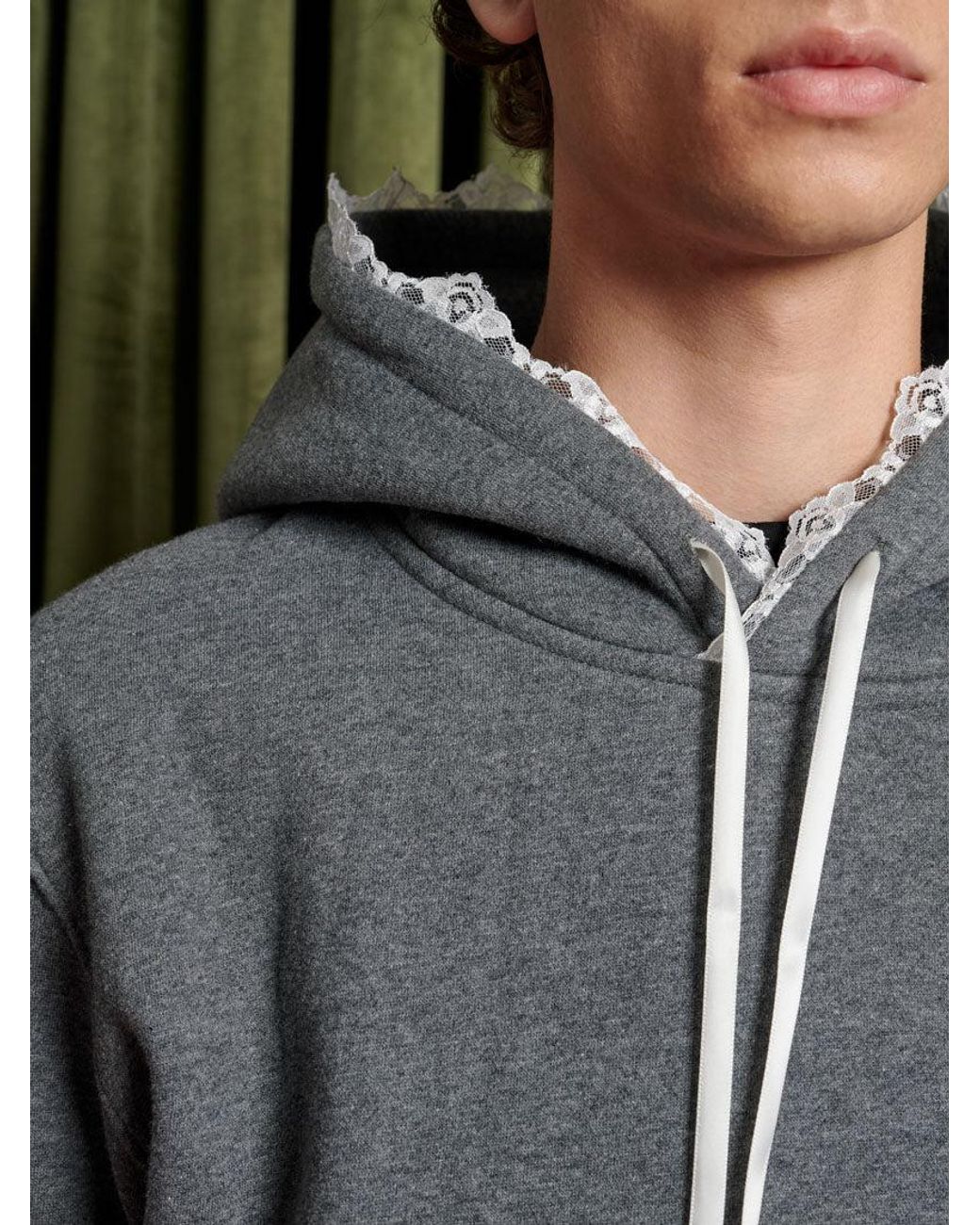 Sister Jane Green Elodie Lace Trim Hoodie