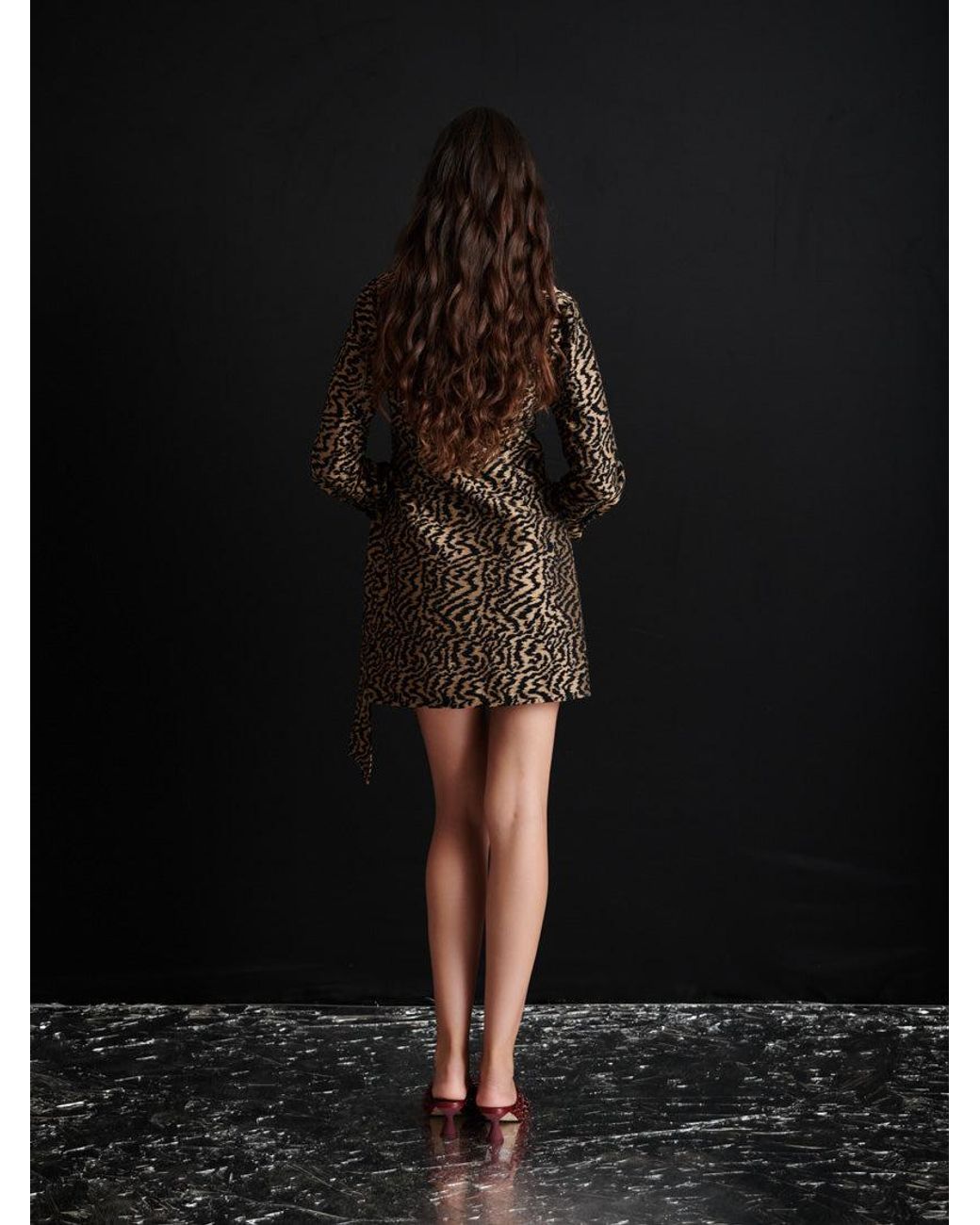 Sister Jane Black Ghospell Phoebe Jacquard Mini Dress