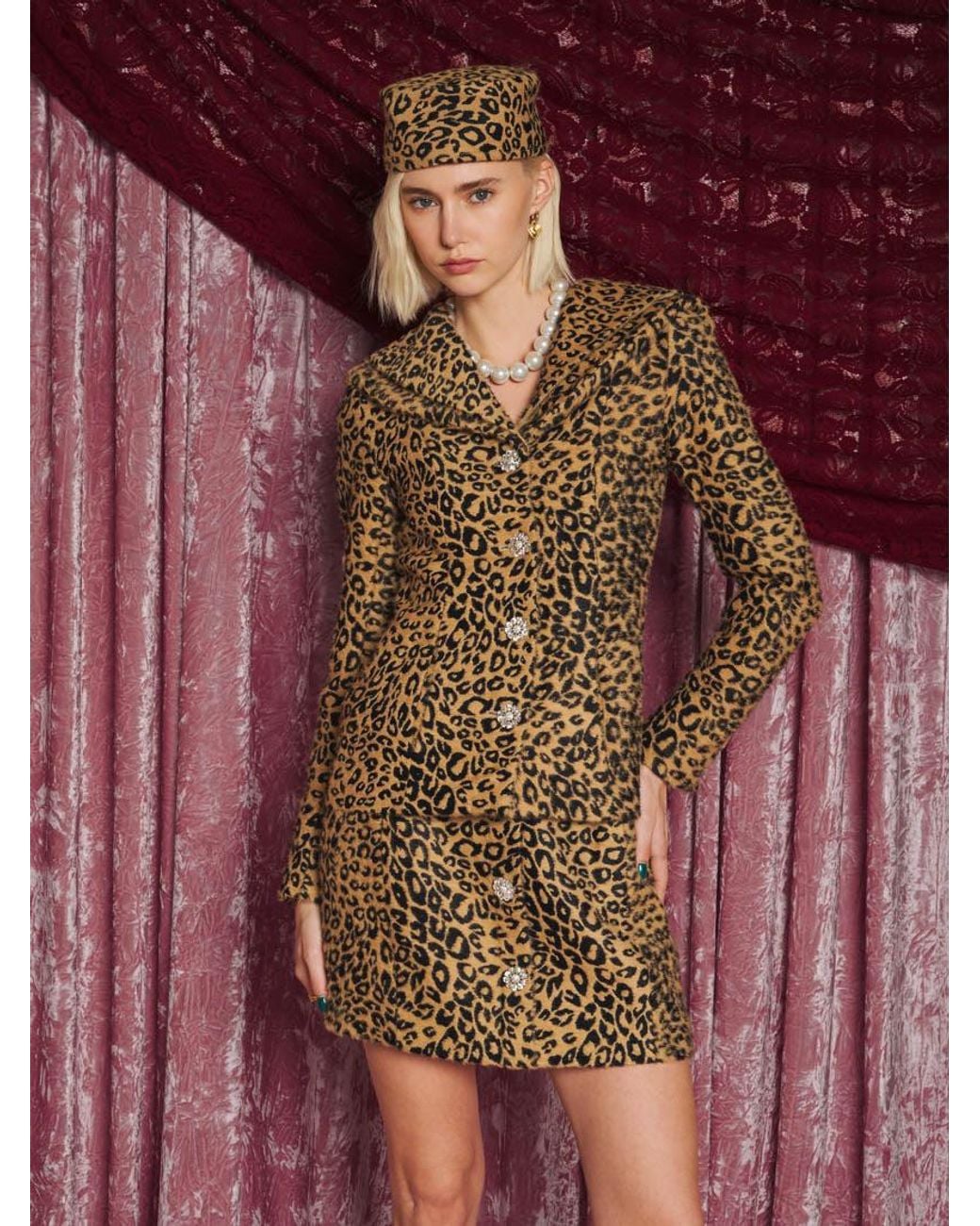 Sister Jane Purple Dream Orion Leopard Fitted Jacket