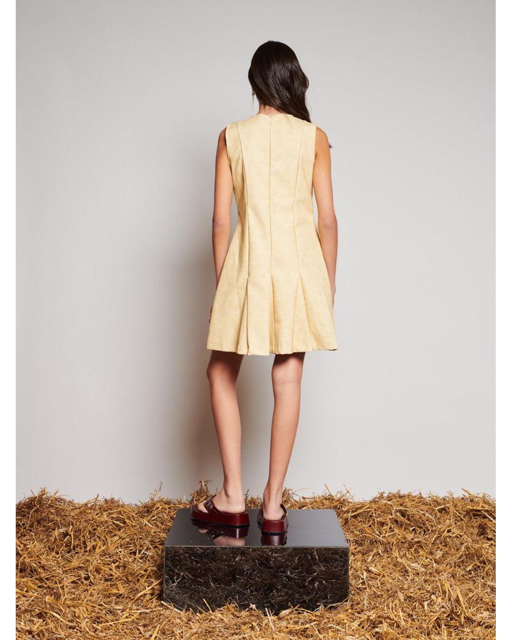Sister Jane Natural Ghospell Fifi Studded Mini Dress