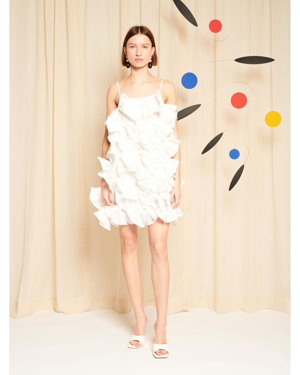 Sister Jane Natural Dream Neroli Bow Mini Dress
