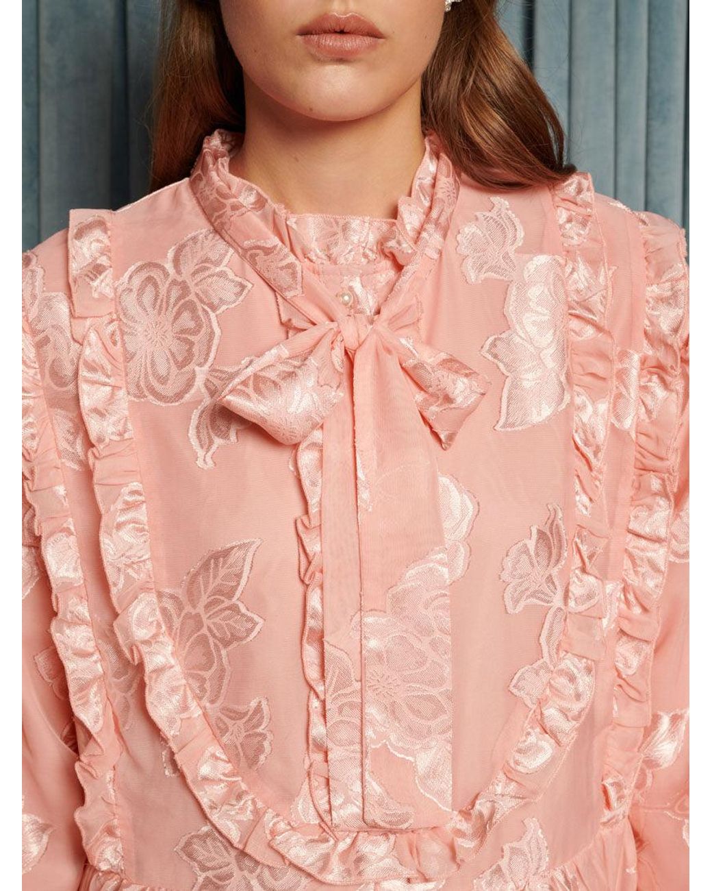 Sister Jane Gray Feature Bloom Midi Dress