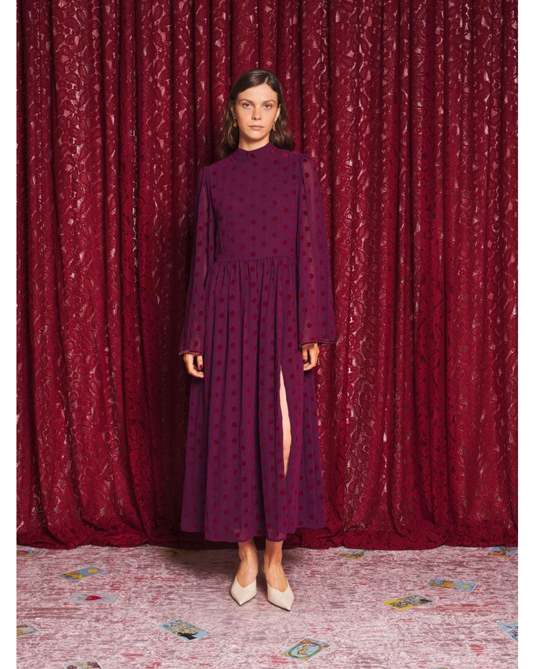 Sister Jane Red Destiny Spot Maxi Dress