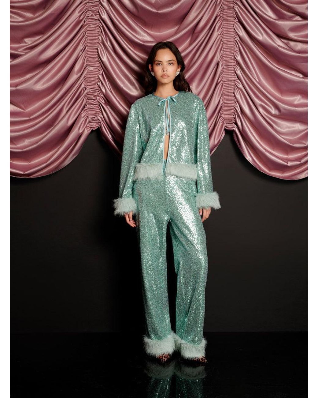 Sister Jane Green Disco Darling Sequin Trousers