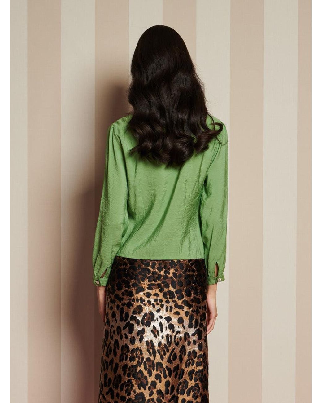 Sister Jane Green Paper Pleat Blouse