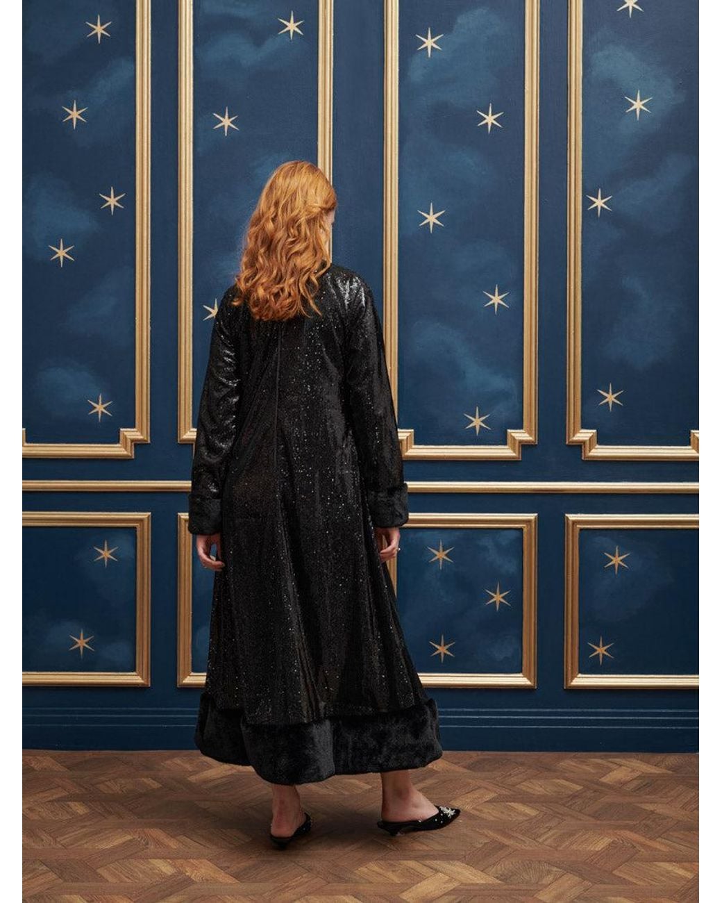 Sister Jane Blue Palais Sequin Midi Dress