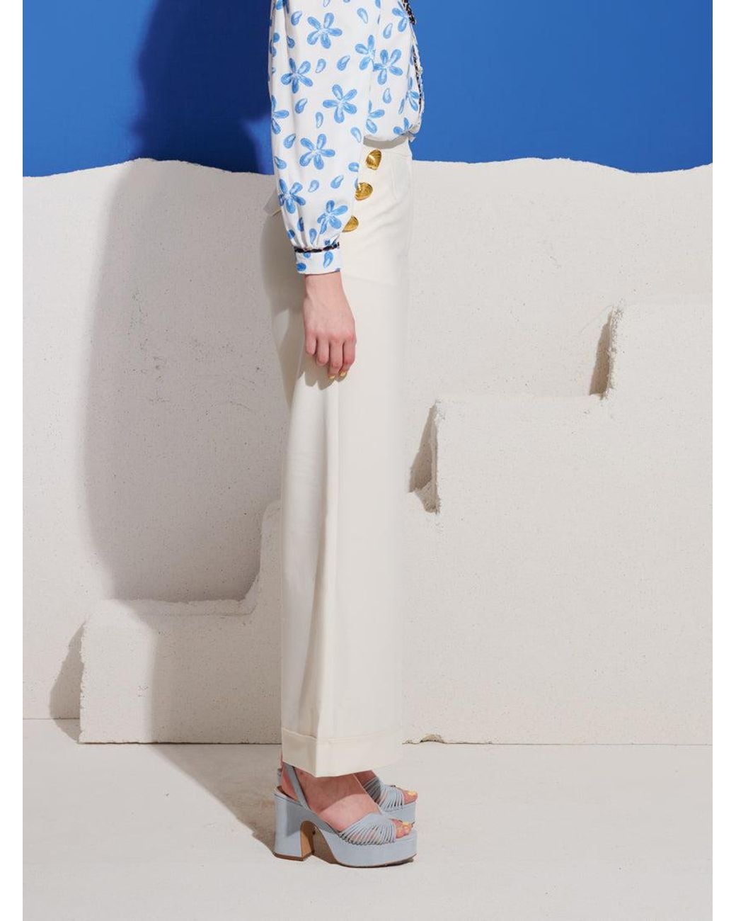 Sister Jane Blue Milos Brooches Trousers