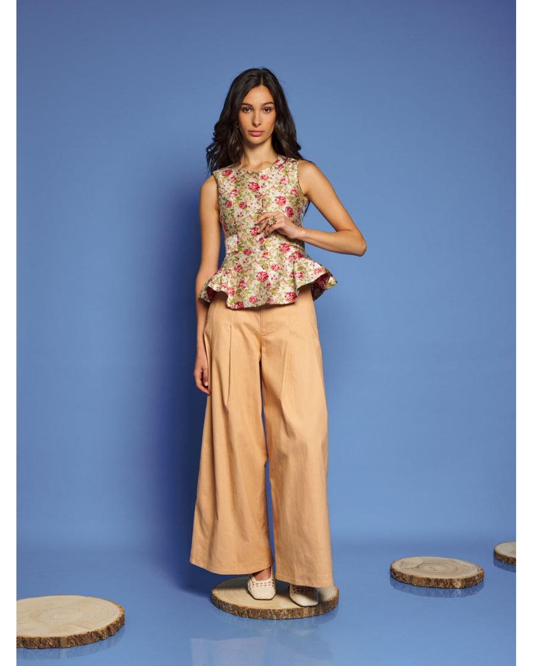 Sister Jane Blue Dream Forest Echo Jacquard Top