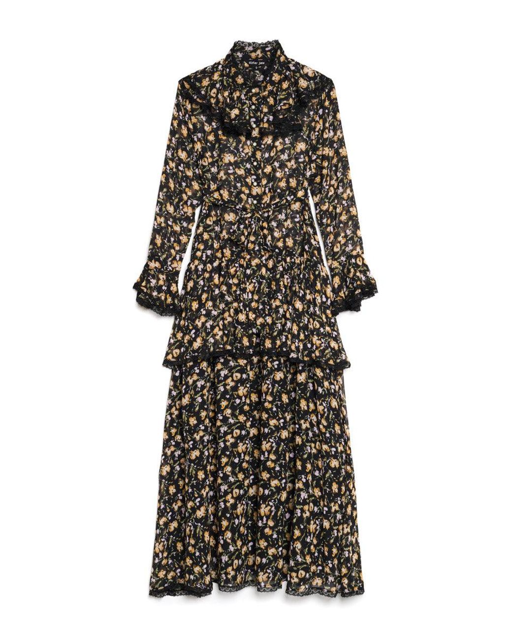 Sister Jane Blue Windswept Floral Maxi Dress