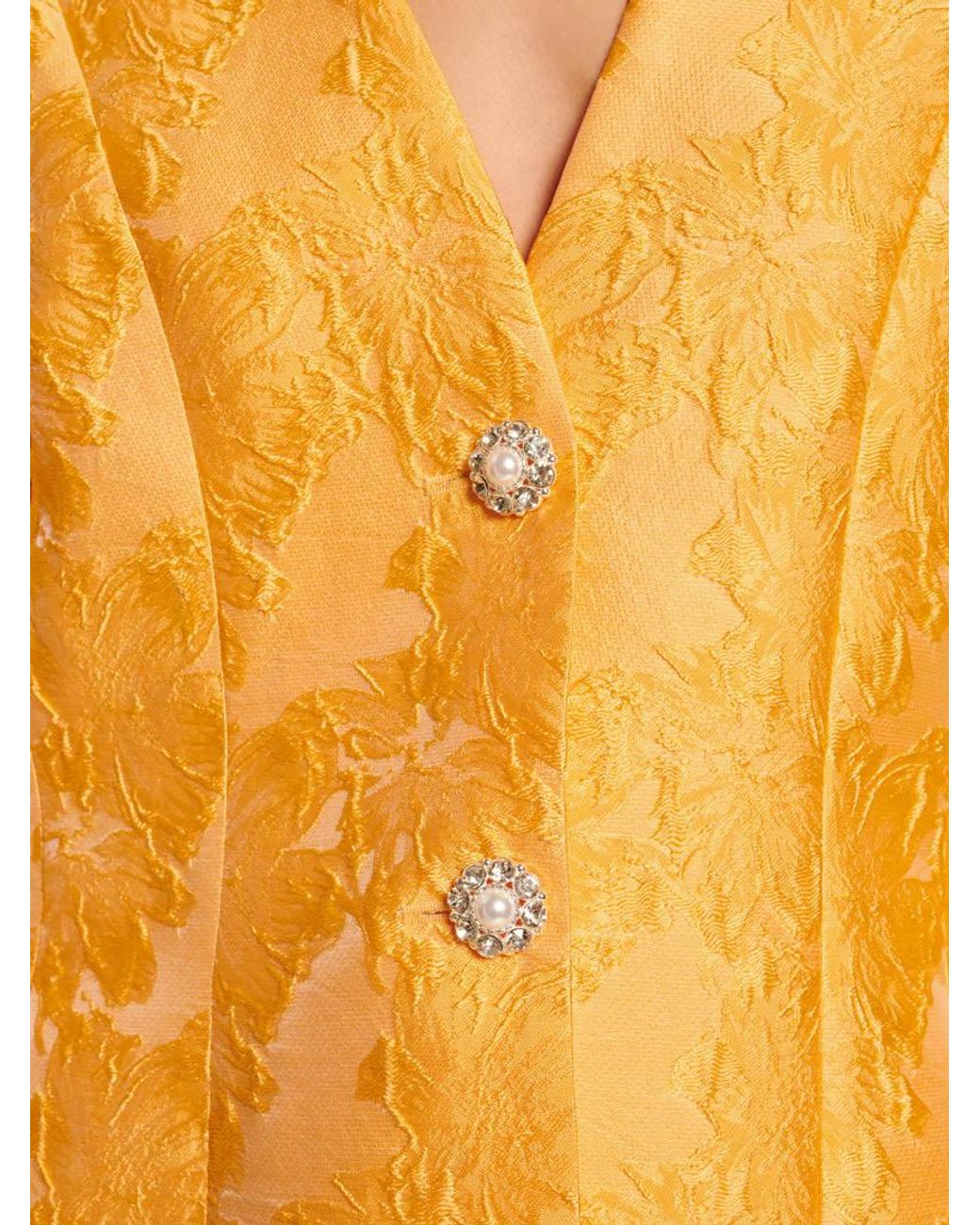 Sister Jane Orange Sol Jacquard Blazer