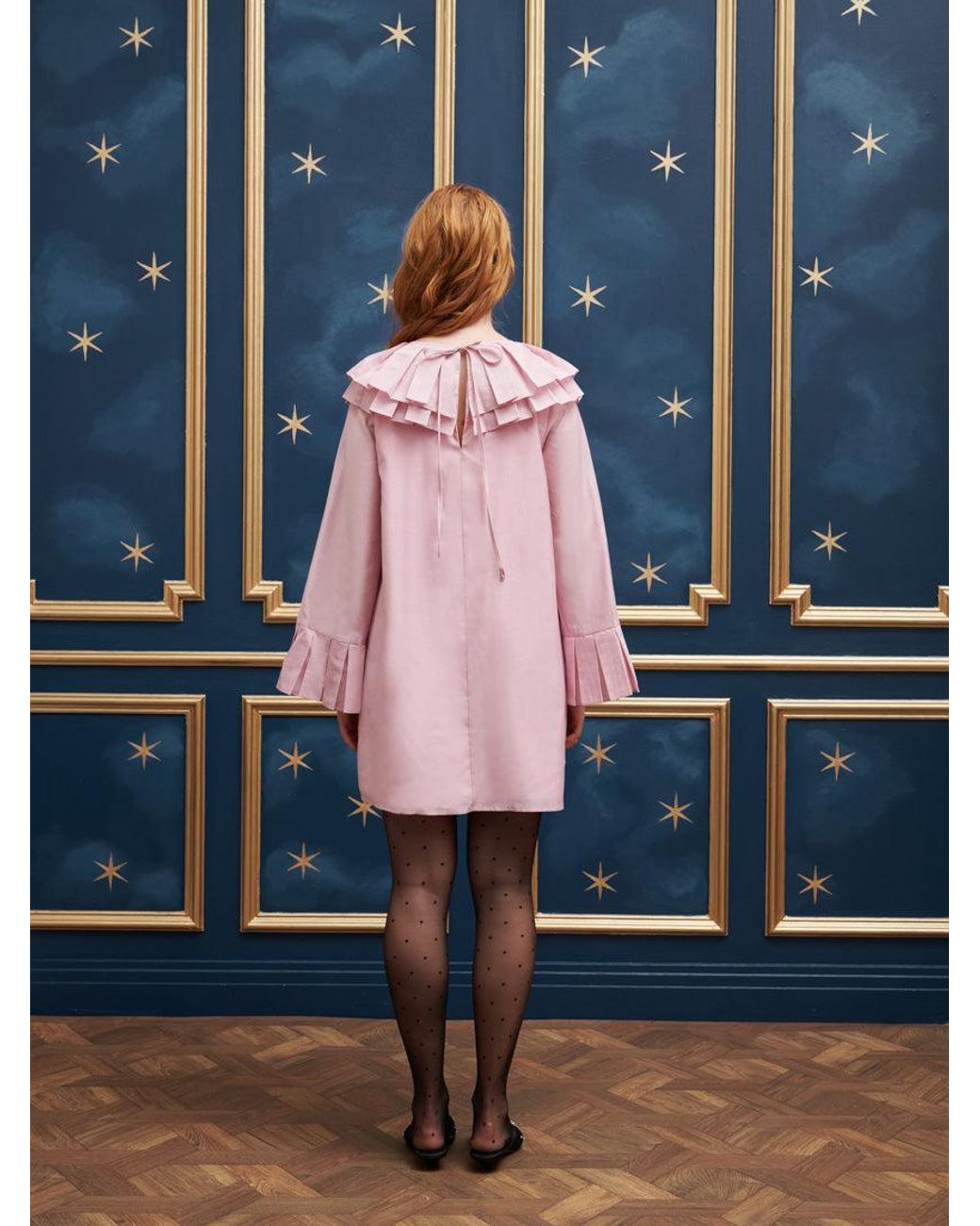 Sister Jane Pink Magic Pleat Mini Dress