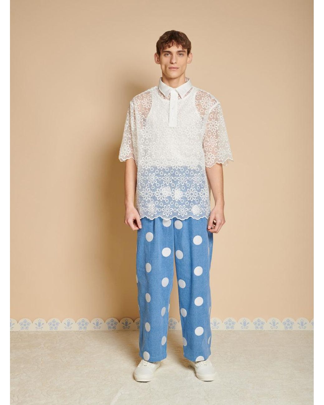 Sister Jane Blue Erik Embroidery Jeans