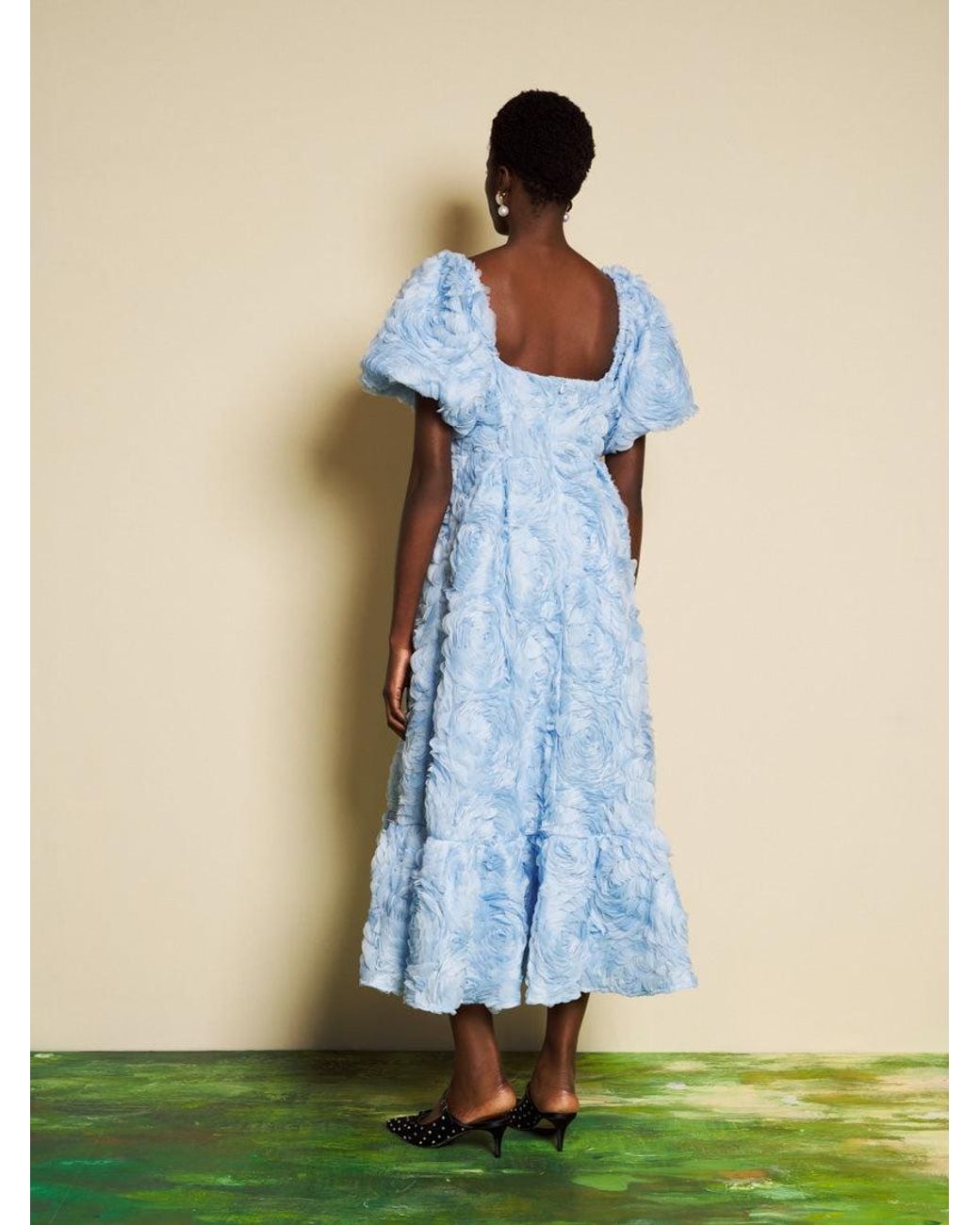 Sister Jane Blue Dream Dewdrop Tulle Maxi Dress