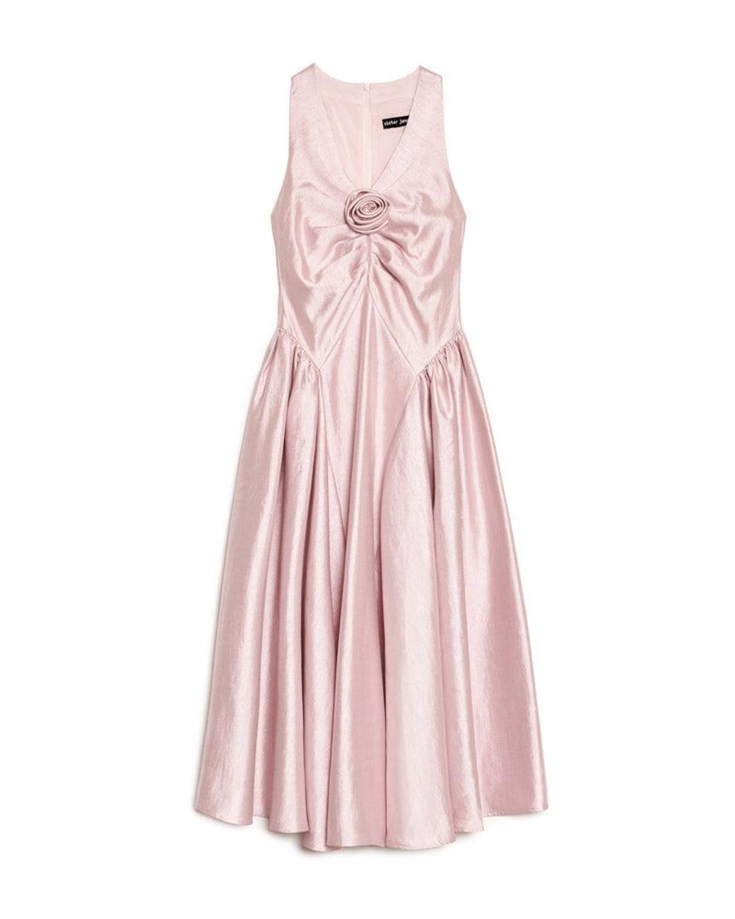 Sister Jane Black Muse Taffeta Midi Dress