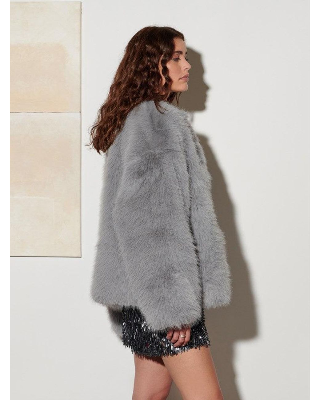 Sister Jane Gray Ghospell Rylee Faux Fur Coat