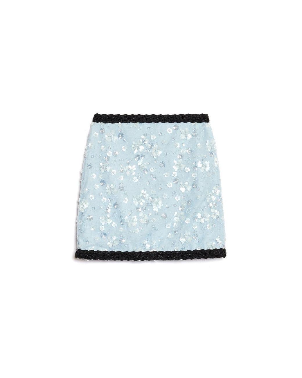 Sister Jane Red Dream Blossom Bead Mini Skirt