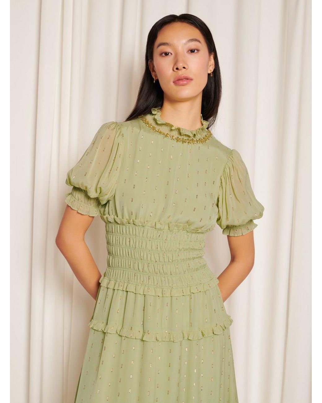 Sister Jane Natural Peridot Maxi Dress