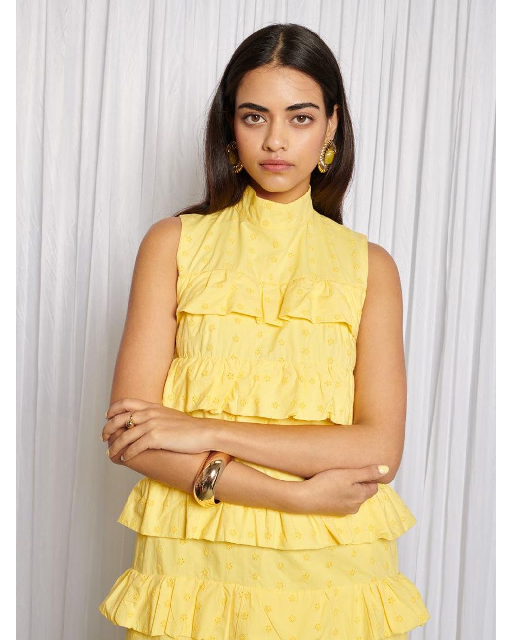 Sister Jane Yellow Lola Blossom Mini Dress
