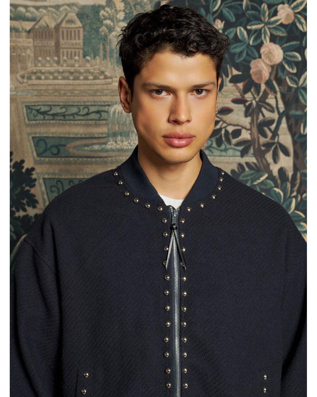 Sister Jane Gray Milo Studded Bomber Jacket
