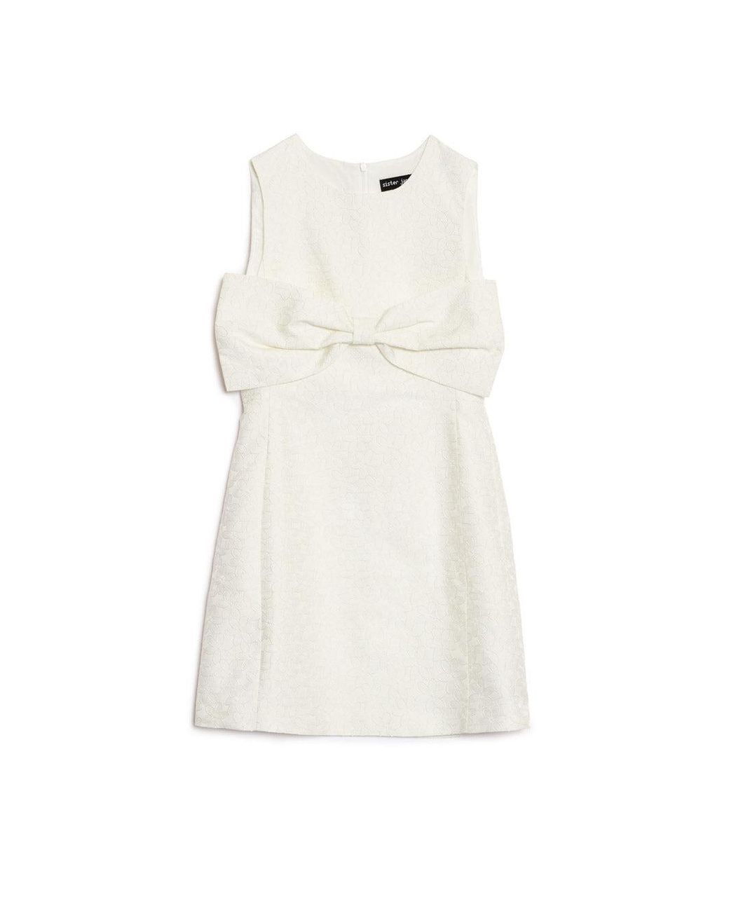 Sister Jane Blue Heartlines Jacquard Bow Dress