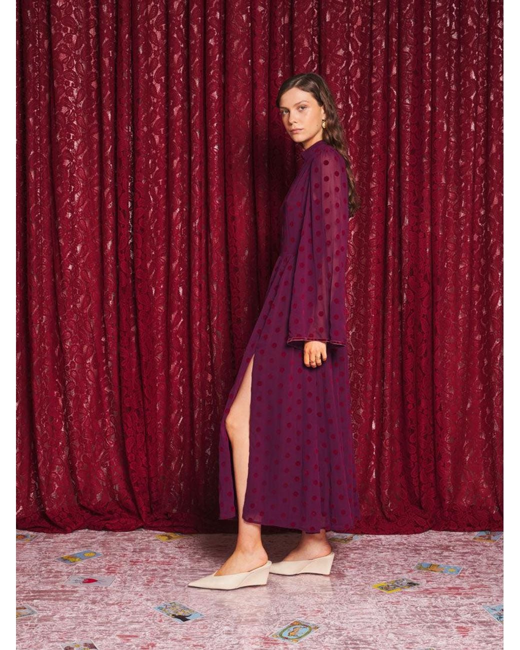 Sister Jane Red Destiny Spot Maxi Dress