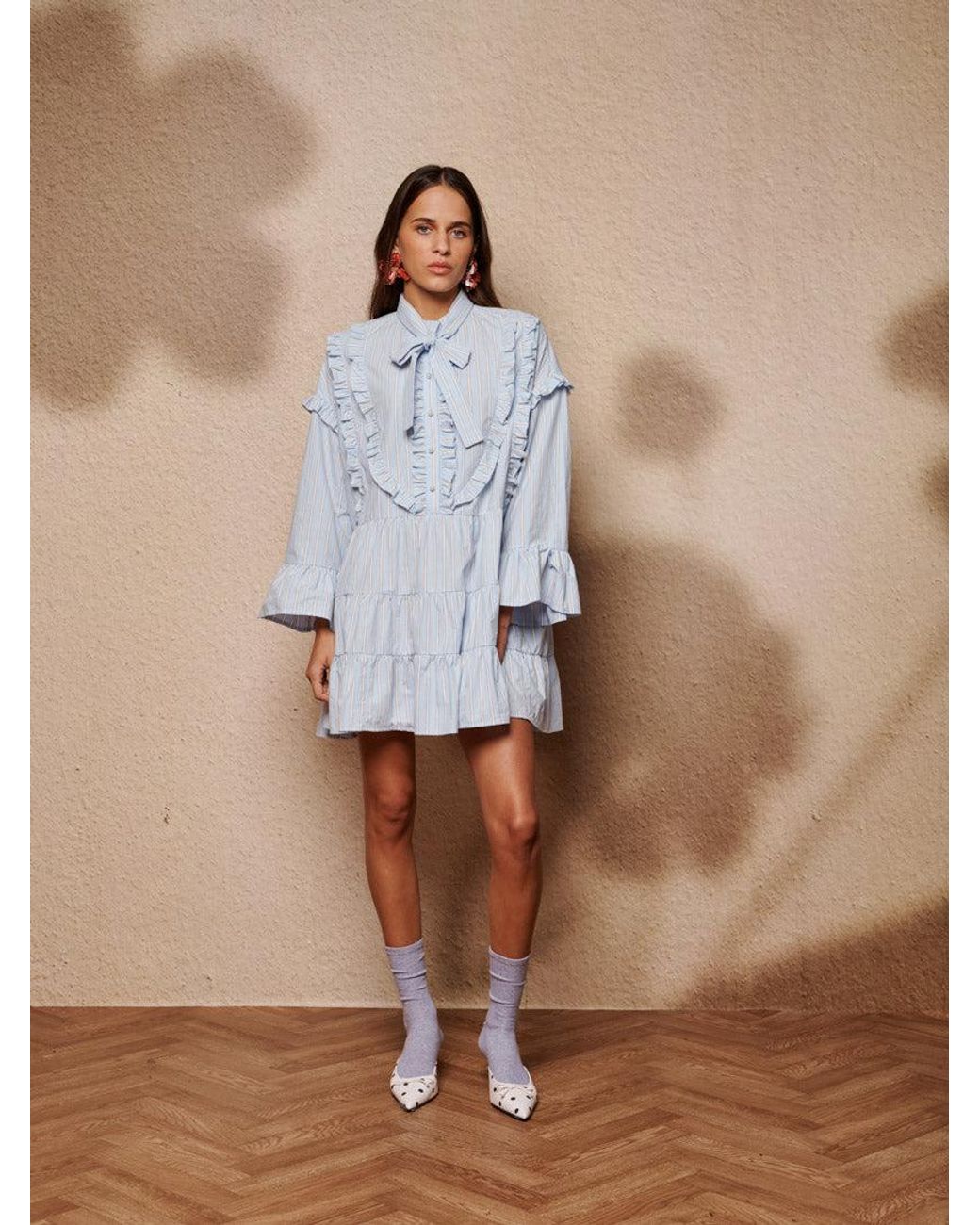Sister Jane Blue Dawn Stripe Mini Dress