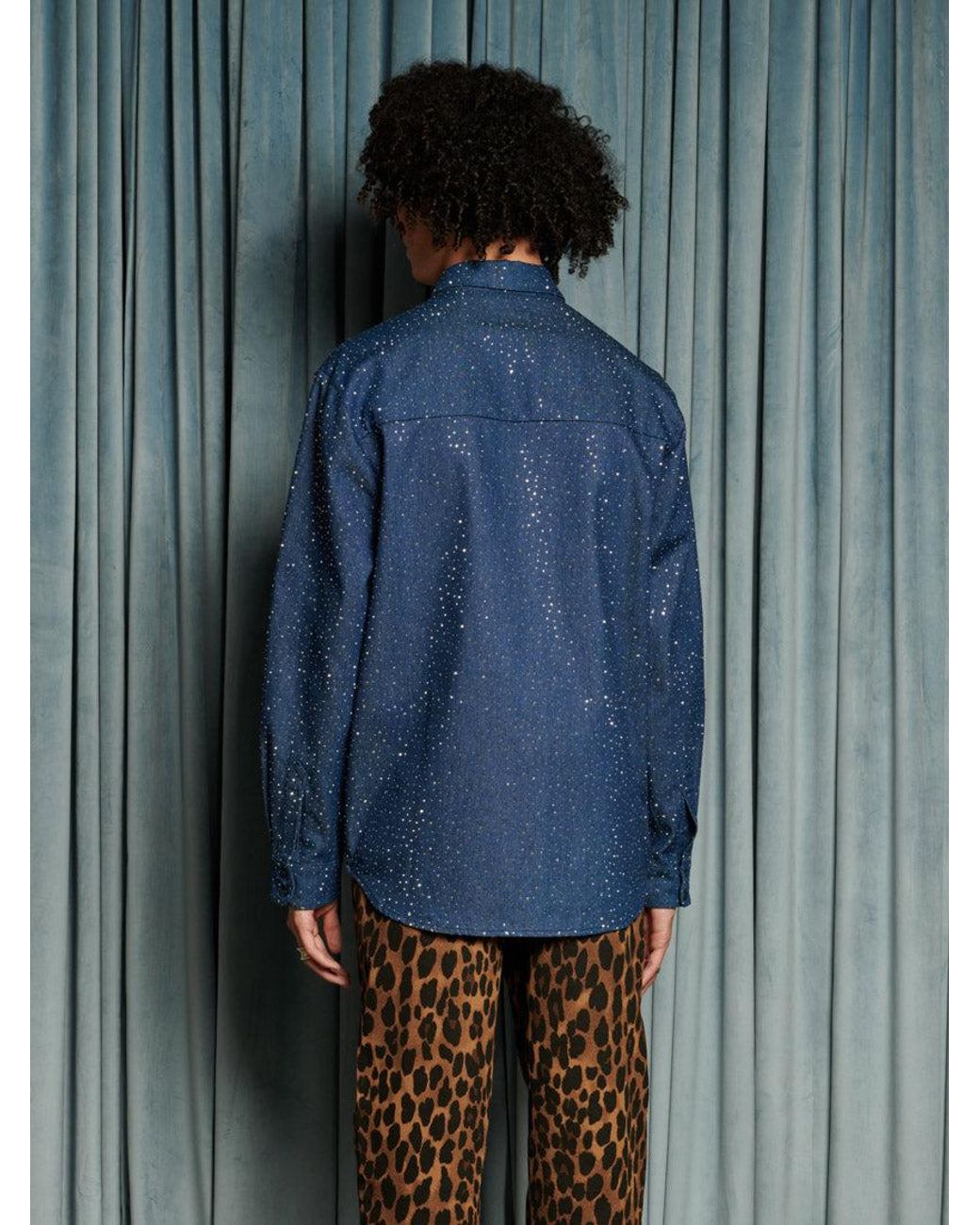 Sister Jane Blue Daze Embellished Denim Shirt