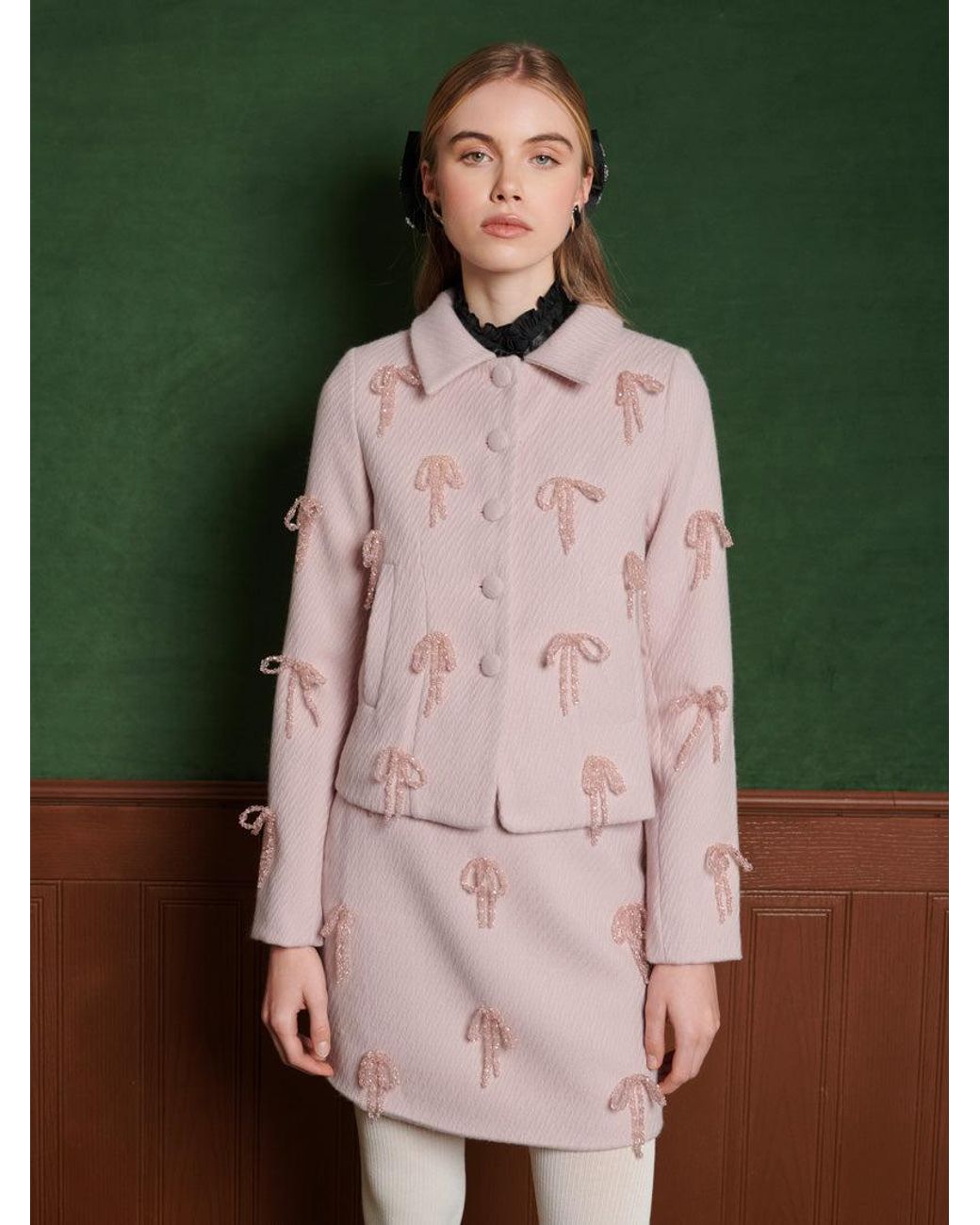 Sister Jane Green Alpine Bow Jacket