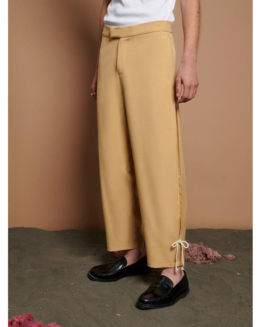 Sister Jane Natural Dash Pleat Trousers