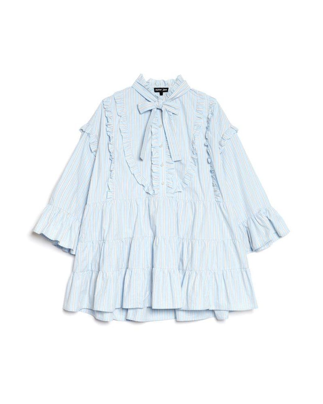 Sister Jane Blue Dawn Stripe Mini Dress