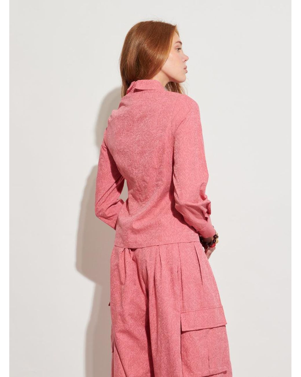 Sister Jane Pink Ghospell Mayra Tie Front Shirt
