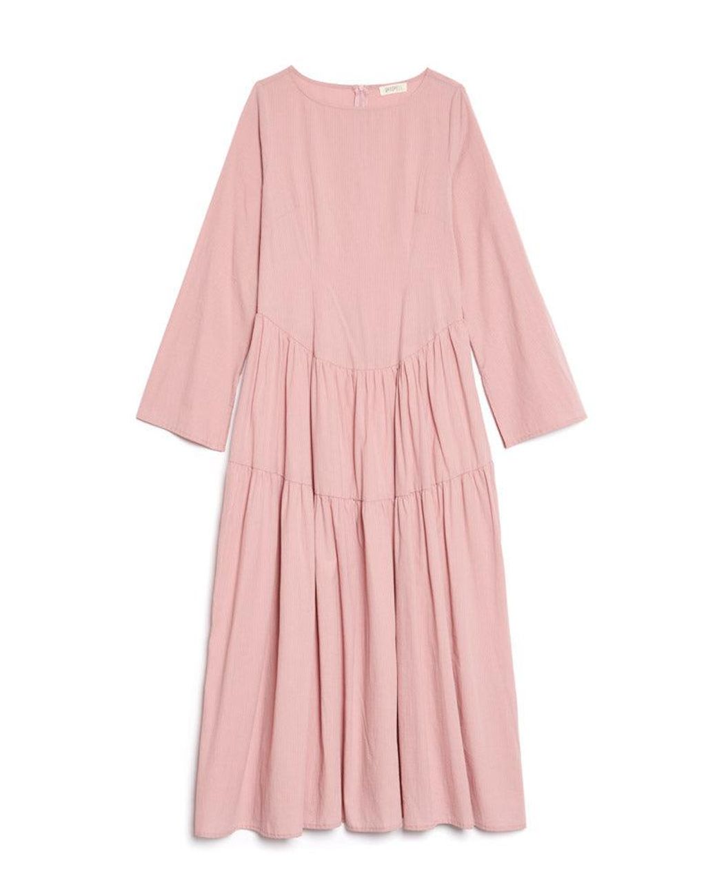 Sister Jane Pink Ghospell Iona Tiered Midi Dress