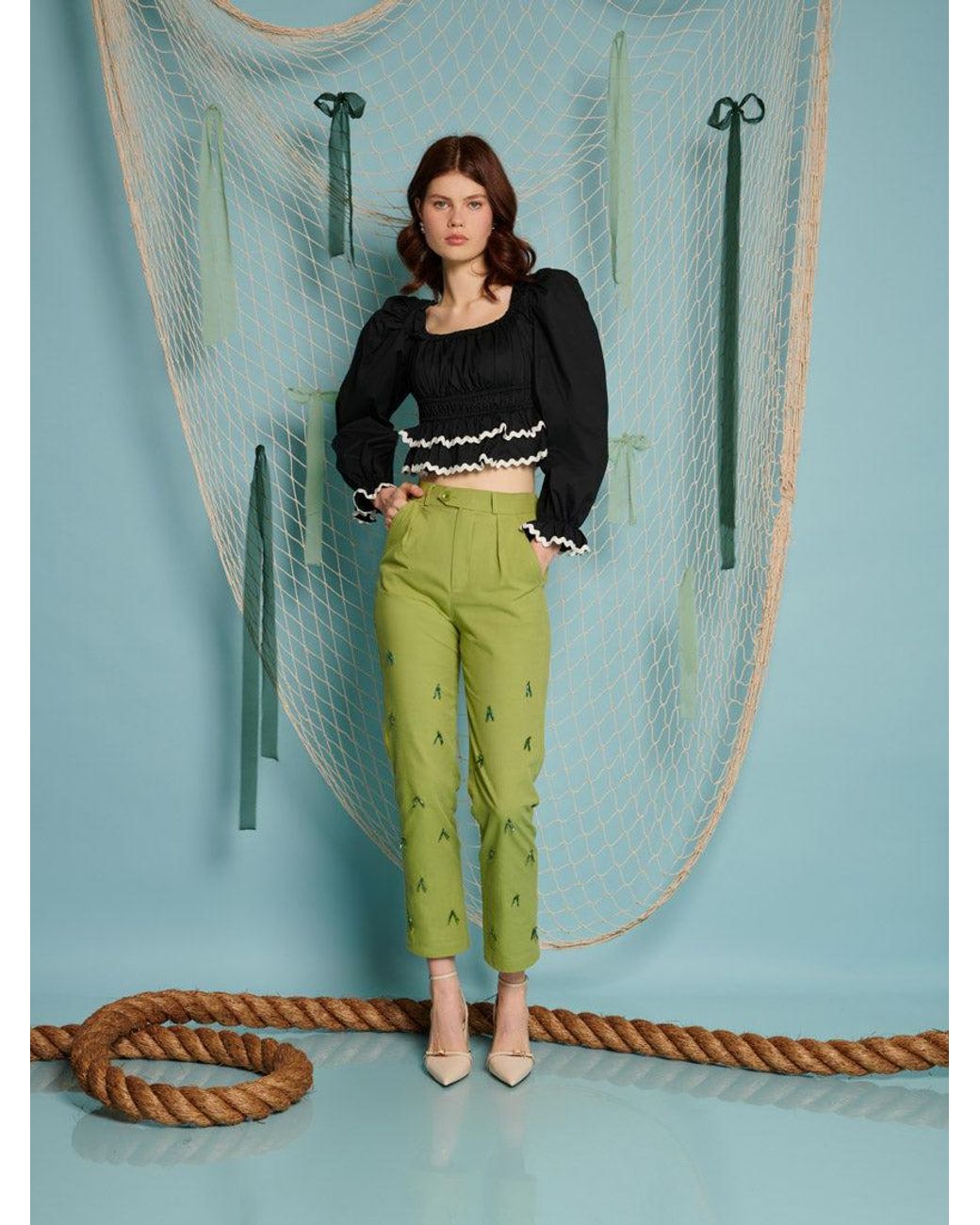 Sister Jane Green Albert Beaded Trousers